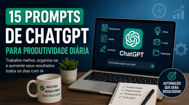 15 Prompts de ChatGPT para Produtividade Diária: Trabalha Melhor e Poupa Horas Todos os Dias
