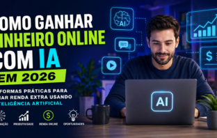 Como usar IA para ganhar dinheiro online em 2026