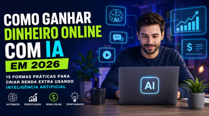 Como usar IA para ganhar dinheiro online em 2026