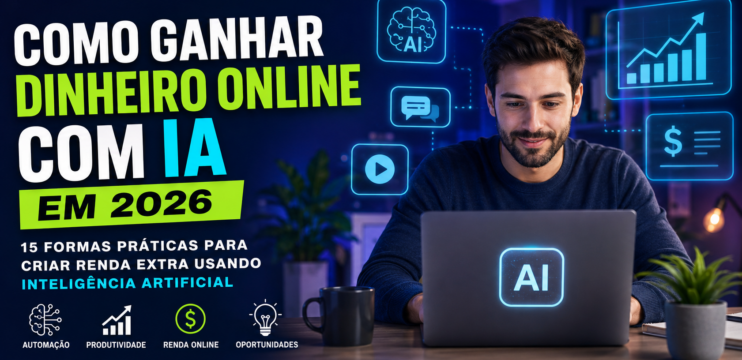 Como usar IA para ganhar dinheiro online em 2026