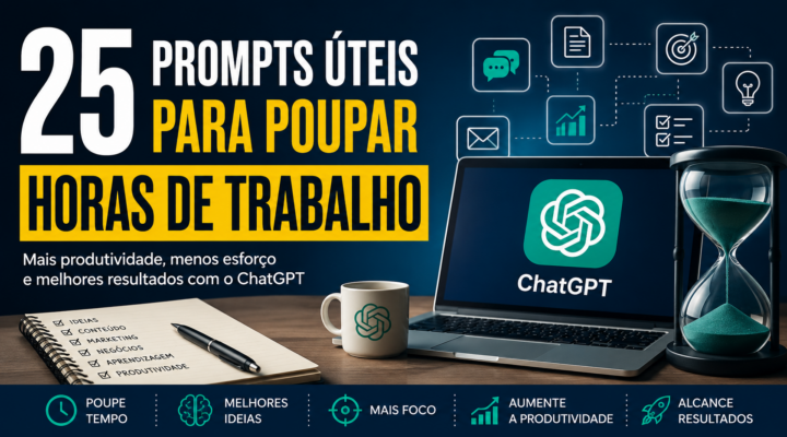 25 prompts úteis para poupar horas de trabalho
