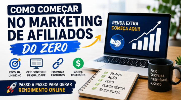 Como começar no marketing de afiliados do zero